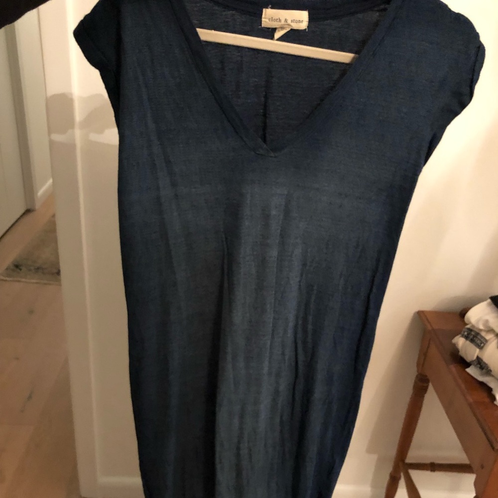 Blue Cloth and Stone Maxi